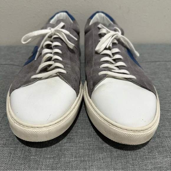 Oliver Cabell Low 1 Wallaby Gray and Blue Low-Top Sneakers